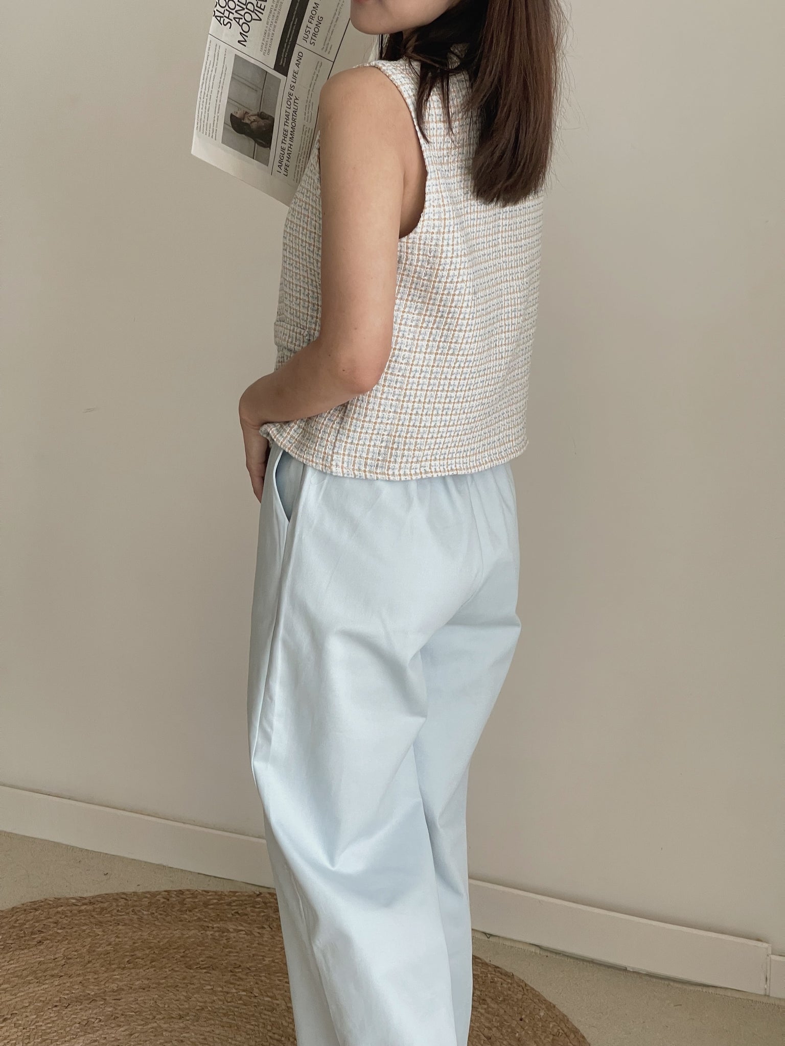 Wide Pull-On Pants / 松紧抽绳阔腿百搭裤