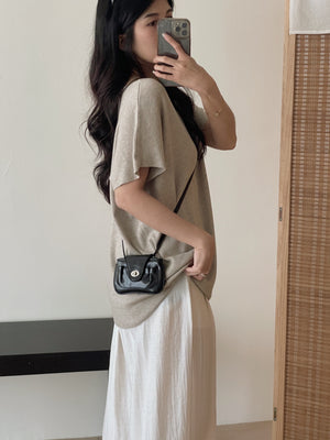 Soft Knit Oversized Top / 软糯超宽松针织T恤