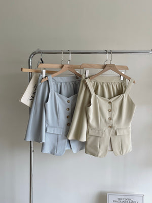Isabelle Button Up Set / 知性优雅排扣套装