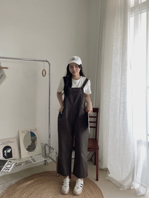 Katz Washed Cotton Overall / 洗水棉背带长裤