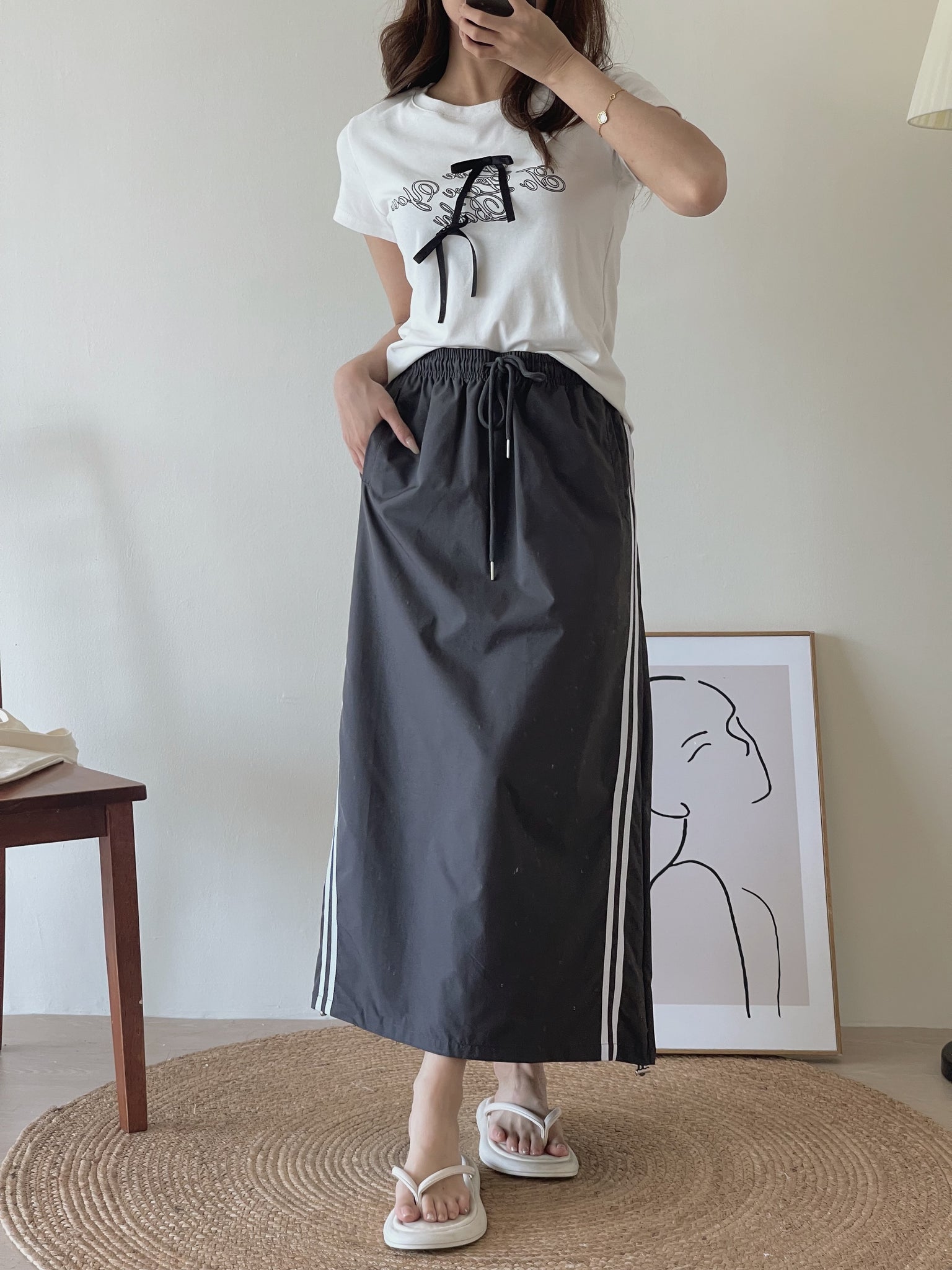 Sporty Midi Skirt / 美式速干运动半身裙