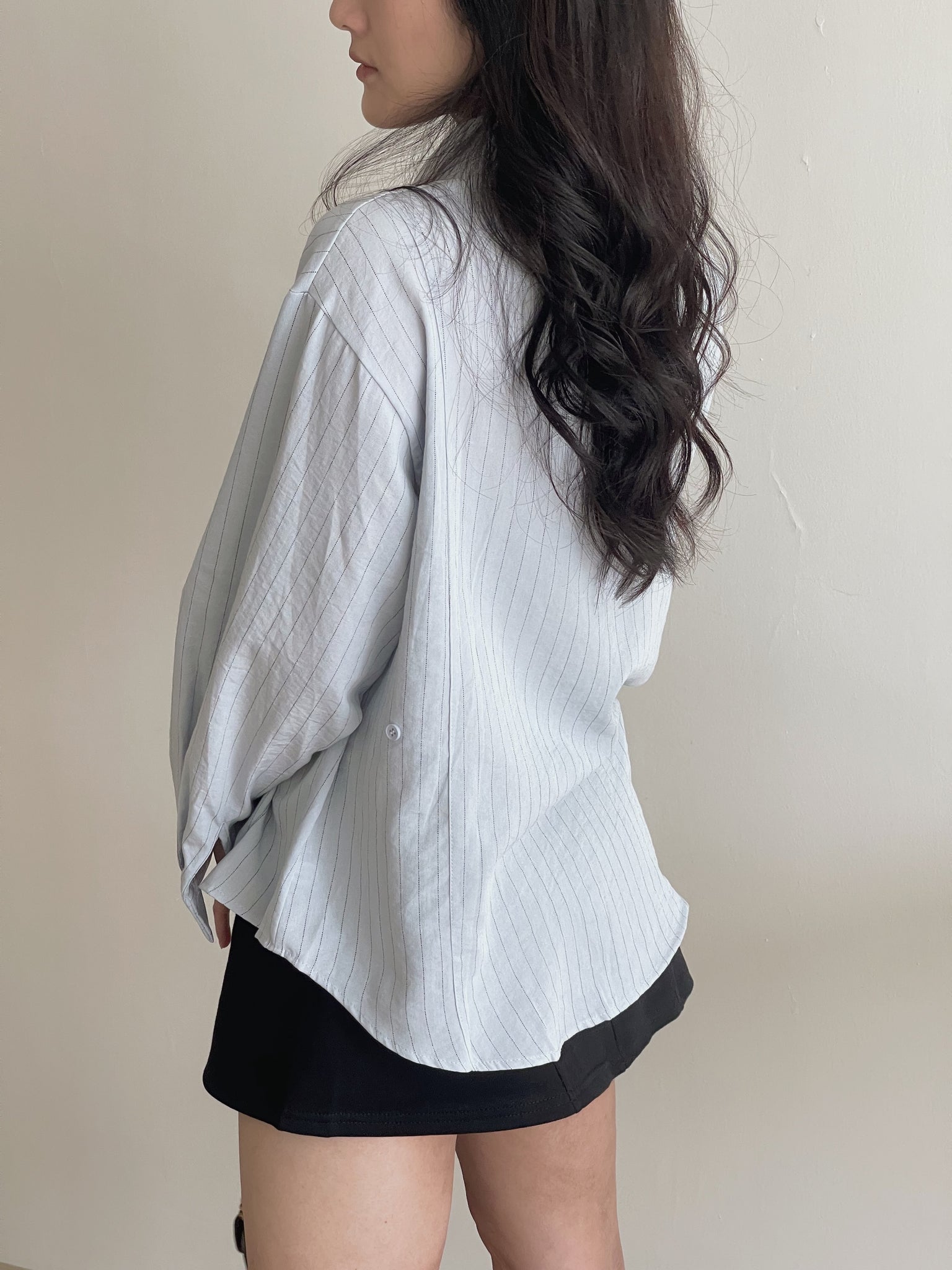 Pattern Striped Shirt / 设计感不规则条纹衬衫