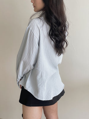 Pattern Striped Shirt / 设计感不规则条纹衬衫