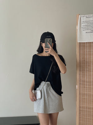 Soft Knit Oversized Top / 软糯超宽松针织T恤