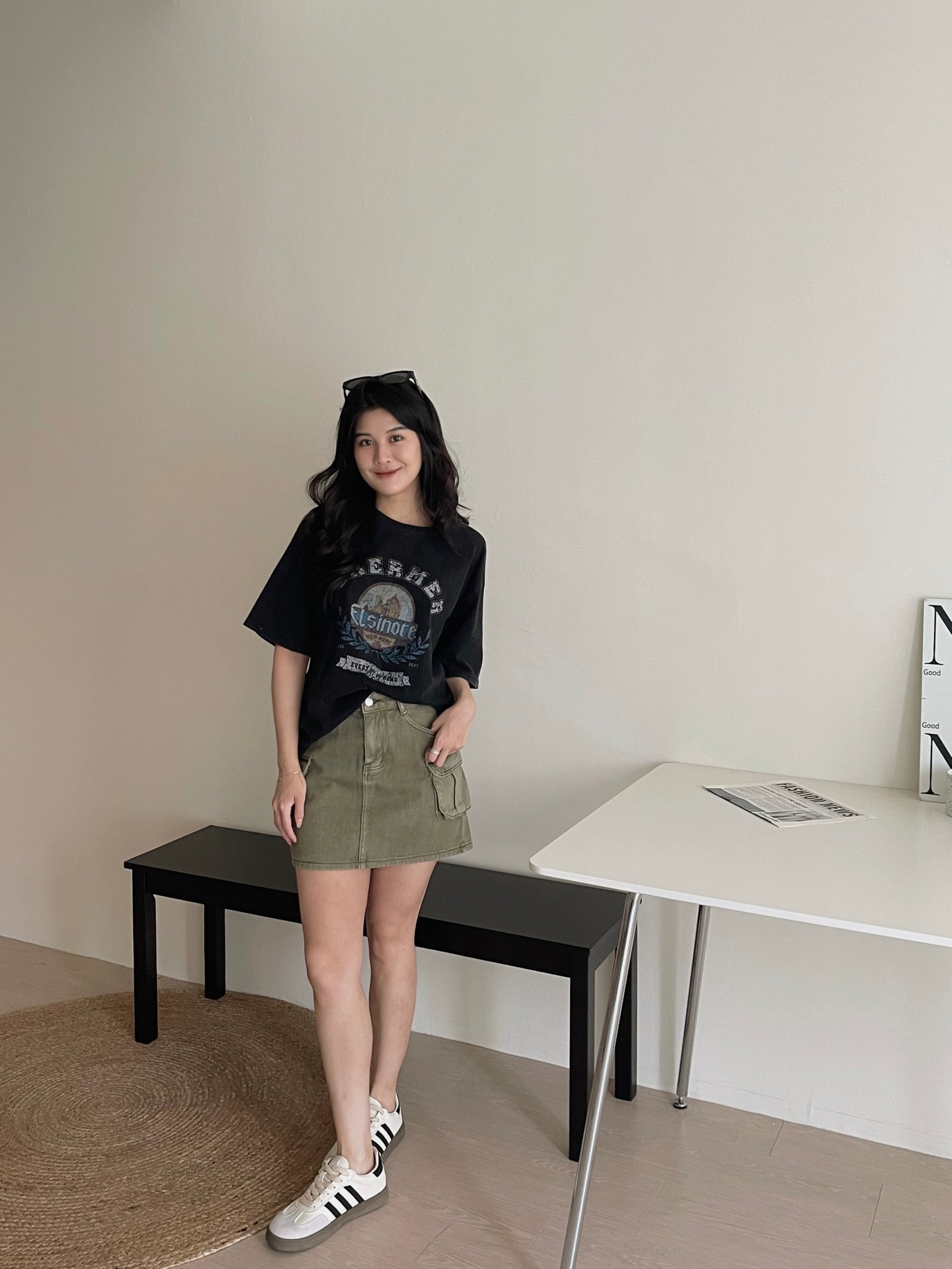 Stylish Western Loose Tee / 帅气欧美风宽松T恤
