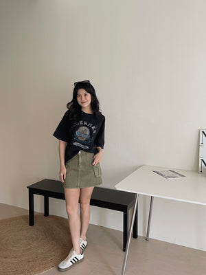 Stylish Western Loose Tee / 帅气欧美风宽松T恤