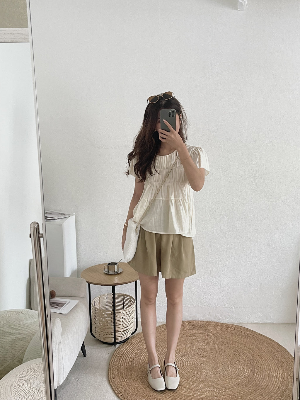 Colette Wide Leg Pants / 超遮肉阔腿柔软短裤 - Khaki