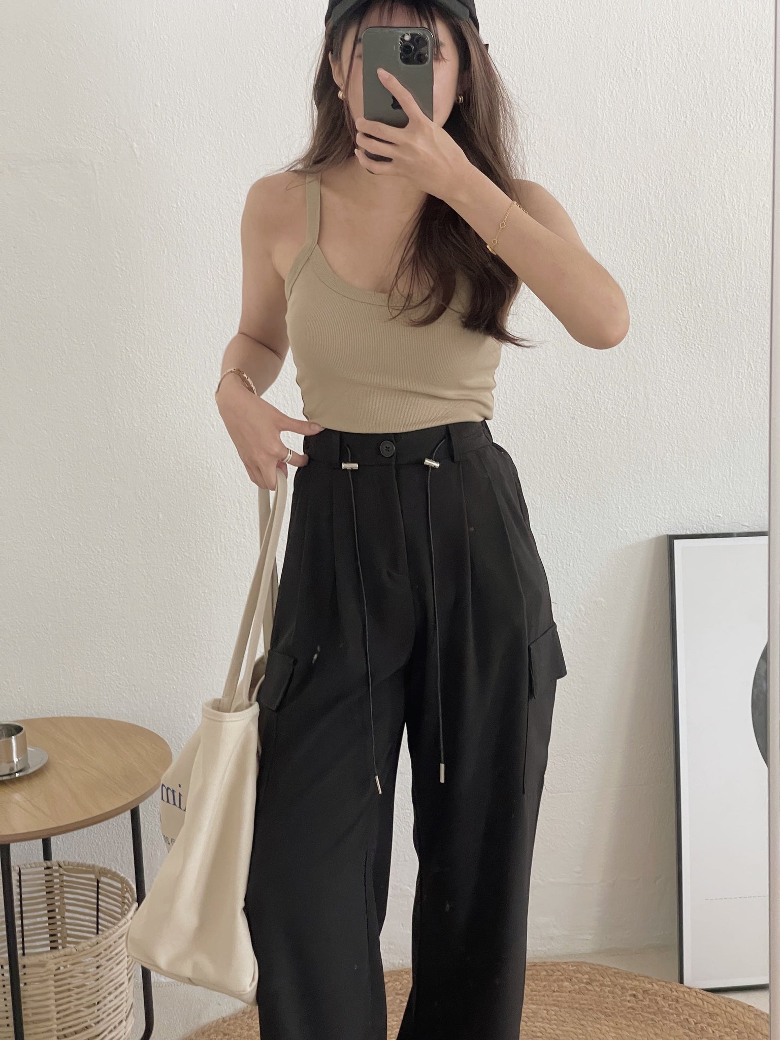 Padded Strap Singlet / 遮副乳带胸垫背心