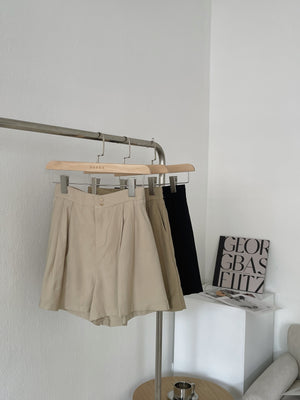 Colette Wide Leg Pants / 超遮肉阔腿柔软短裤 - Khaki