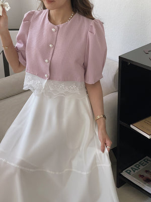 Alaia Flared Midi Skirt / 抗皱西料伞摆裙