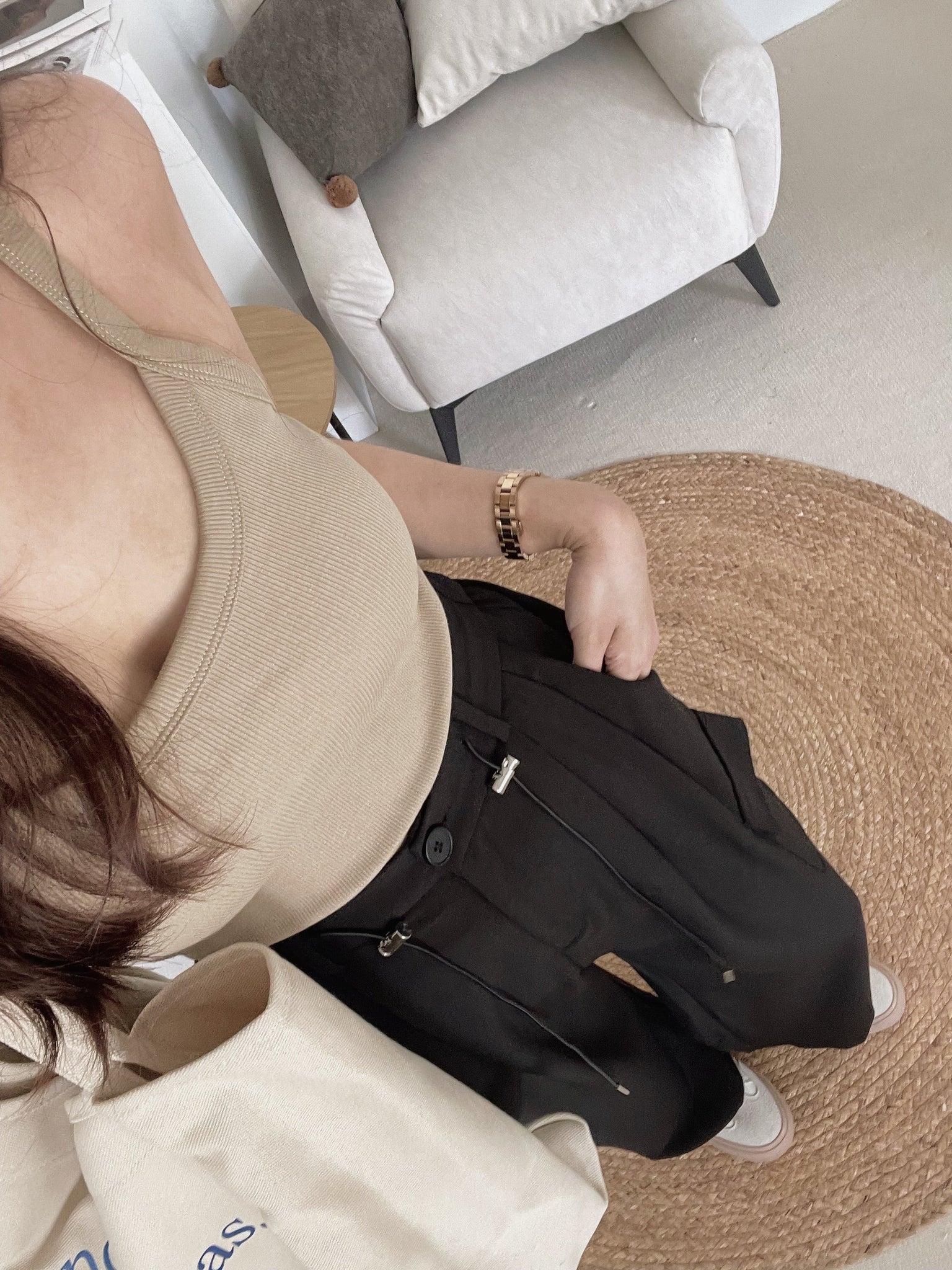 Padded Strap Singlet / 遮副乳带胸垫背心