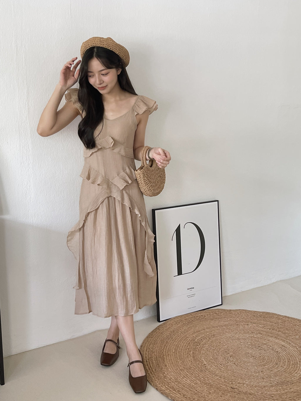 Fairy Flared Long Dress / 荷叶边仙女长裙
