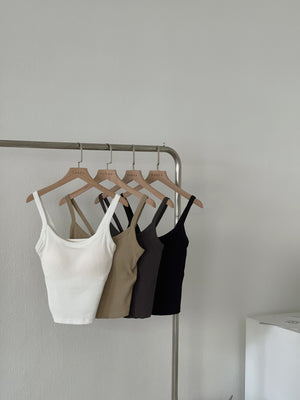 Padded Strap Singlet / 遮副乳带胸垫背心