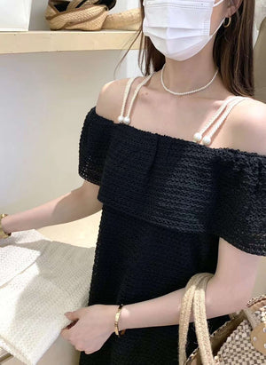 Rosa Crochet Dress / 钩花清新吊带连衣裙