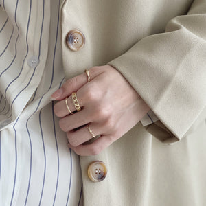 Mixed Ring Set / INS風五件套戒指