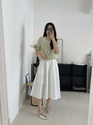 Alaia Flared Midi Skirt / 抗皱西料伞摆裙